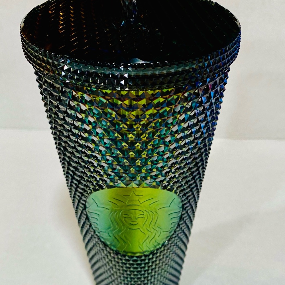 Starbucks Dark Bling Iridescent Studded Tumbler.